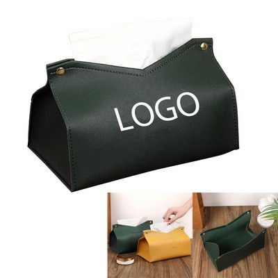 Leather Home Car Tissue Box