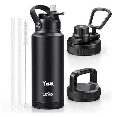 32oz Insulated Water Bottle with Straw