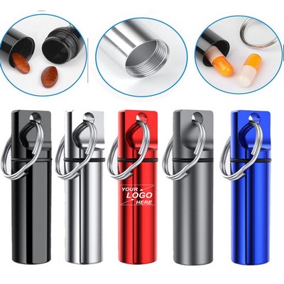 Aluminum Keychain Pill Case