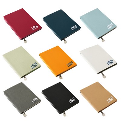 Litchi Print Thickened Soft Leather Notebook