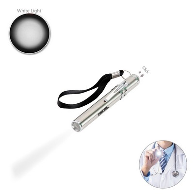 Durable Stainless Steel LED Flashlight Pen Shaped Design With Metal Clip