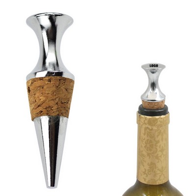 Elegant Dome Top Wine Oak Cork Bottle Stopper