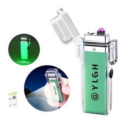 Luminous Flashlight With Electric Lighter