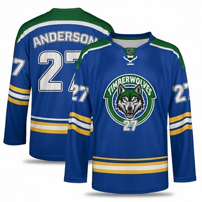 Custom Performance Personalized Ice Hockey Jersey W/Lace (Full Color Dye Sublimated)