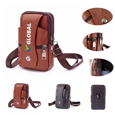 Leather Phone Waist Bag
