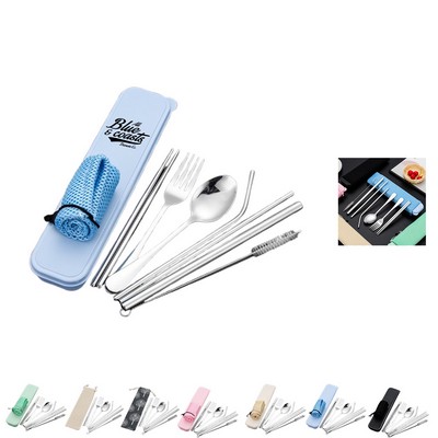 Eco-Friendly Stainless Steel Camping Dining Utensil