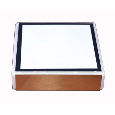 3" x 3" marble paperweight with Logo