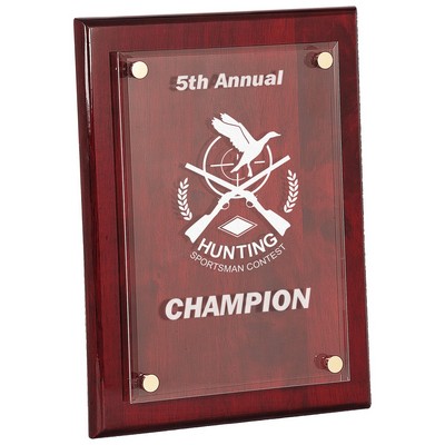 10.5" x 13" Cantebury Rosewood Acrylic Plaque