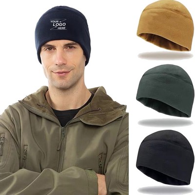 Warm Fleece Winter Beanie Hat for Men and Women