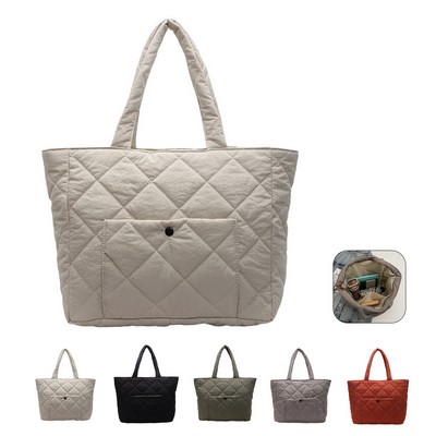Commuter Feathered Tote Bag