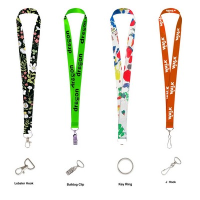 3/4" RPET Dye-Sublimated Lanyard