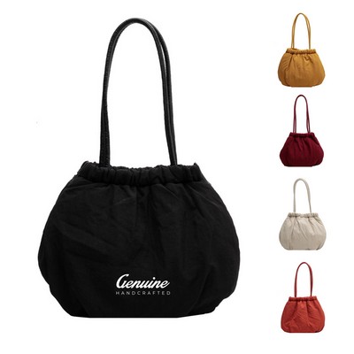 Nylon Fluffy Tote Shoulder Bag