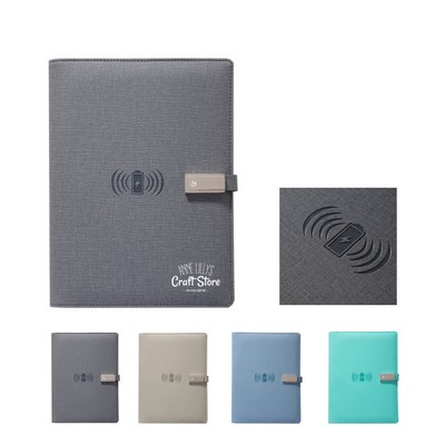 Wireless Charging Notebook with Power Bank and U disk