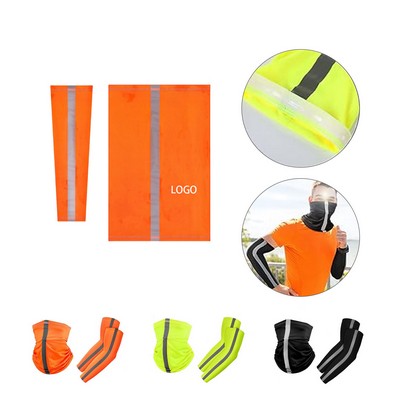 Reflective Neck Gaiter Arm Sleeve Set