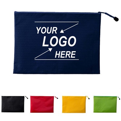 Durable A4 Zipper File Bag.