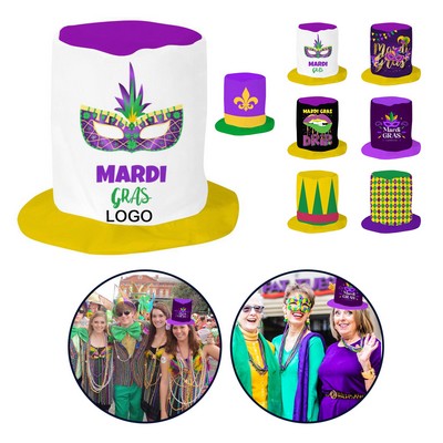 Customizable Mardi Gras Carnival Hat