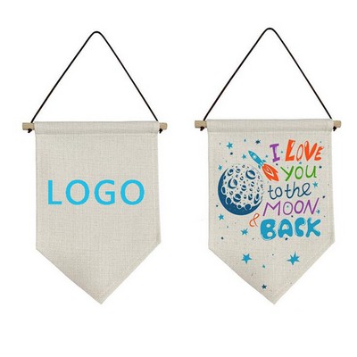 Camping Flag Hanging Wall Canvas Banner