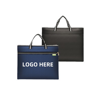 Oxford Zipper Bag For 14" Laptop W/ Handle