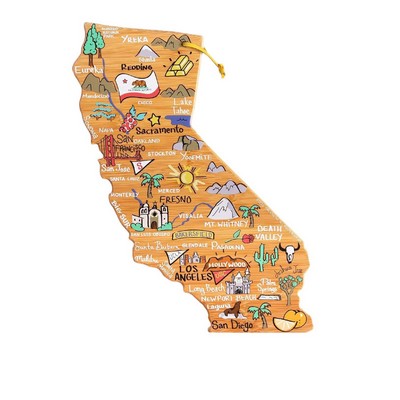 Map Bamboo Cutting Board