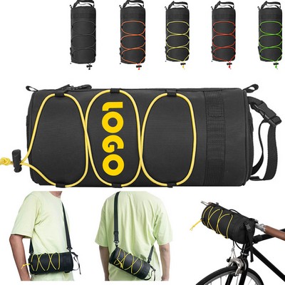 Cylinder Bicycle Waterproof Handlebar Front Frame Bag&Shoulder Bag