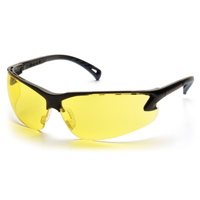 Venture 3 Safety Glasses, Black Frame