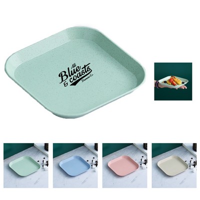 Square Wheat Straw Plate