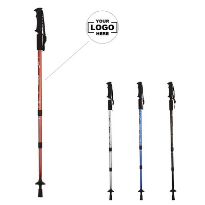 Adjustable Aluminum Walking Stick with Telescopic Poles