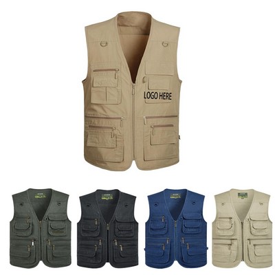 Mens Outdoor Lightweight Casual Travel Fishing Vest