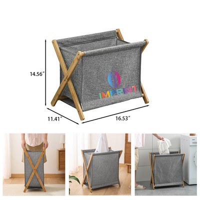 Foldable Bamboo Laundry Hamper