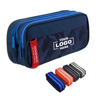 Large Capacity Camouflage Pencil Case.
