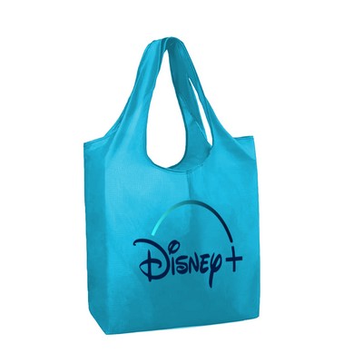 Custom Printed Grocery Shopping Tote Bag, Foldable Tote Bag (W16" x H24" + 7" Handle)