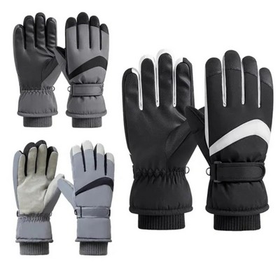 Thick Ski Gloves Warm, Non-slip And Waterproof Touch Screen