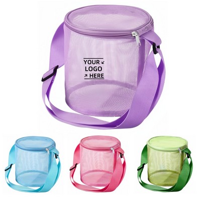 Kids Tote Cylinder Shell Beach Collecting Bags
