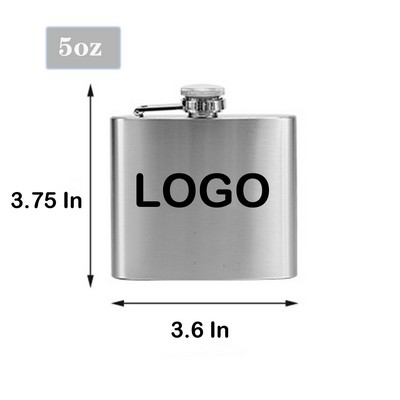 5 Oz Stainless Steel Wine Flask