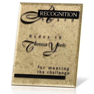 Gold Leafed Plaque - Gold Risk Taker 8x10