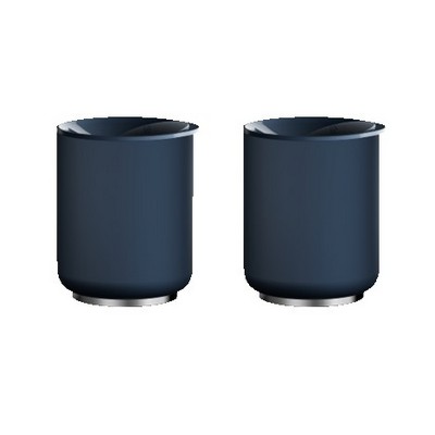 10 Oz. Stone Blue Fellow® Rocky Lowball Tumbler Set of 2