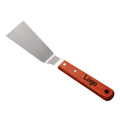 Stainless Steel Offset Spatula with Riveted Hardwood Handle - Icing & Frosting Spreader
