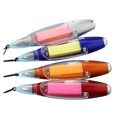 LED Lanyard Notepad Pen