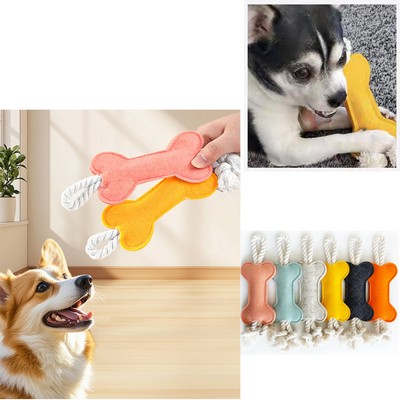 Dog Felt Bone Shaped Chew Toy