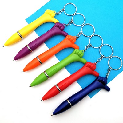 Thumb Lanyard Gesture Ballpoint Pen