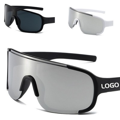 Oversized Shield Sunglasses/Mood Color