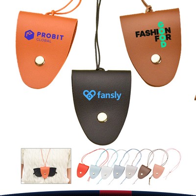 Solitee Snap-On PU Glasses Holder