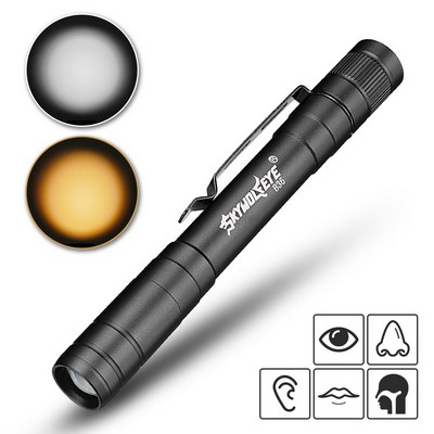 Dual Light LED Medical Pen Flashlight