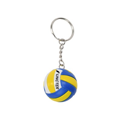 Sport Volleyball Metal Keychain