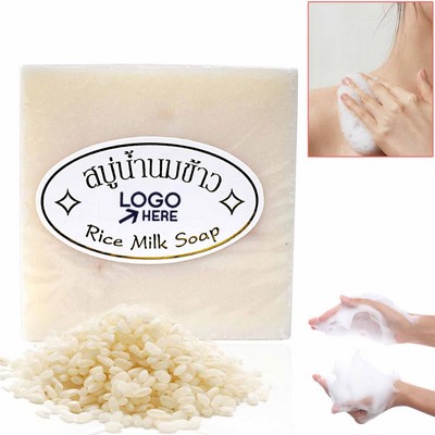 Natural Rice Milk Soap Bar With Custom Logo Option