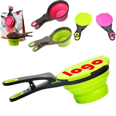Pet Food Scoop With Lid 8 oz