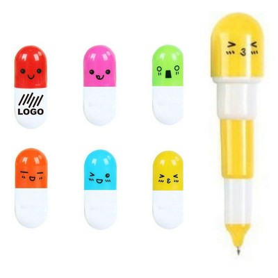 Retractable Ballpoint Pill Pen