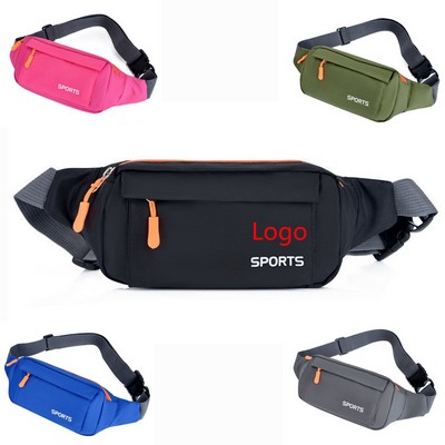 Logo Waist Bag, Sports Chest Pack for Running & Travel