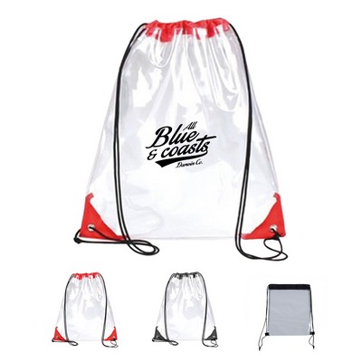 Waterproof PVC Clear Drawstring Backpack