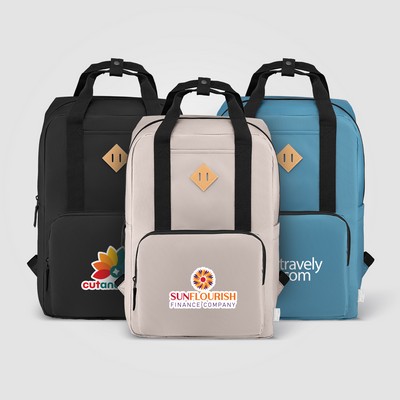 Majesty 300D rPET 15" Laptop Adjustable Strap Backpack - 16L - Heat Transfer